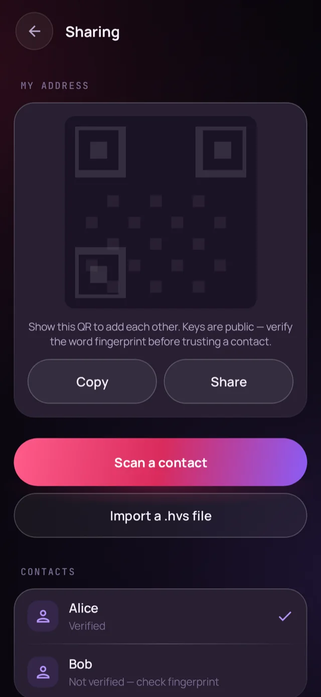 Sharing screen